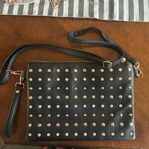 Olivia Miller, Diamond and gold studded purse.